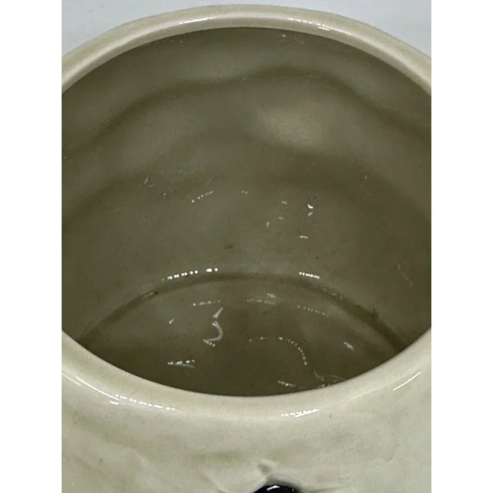VTG OMC Otagiri Snowman Cookie Jar w/ Dog 6